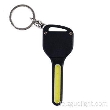 Werbeaktion Schlüsselform Tasche Mini COB Keychain Licht